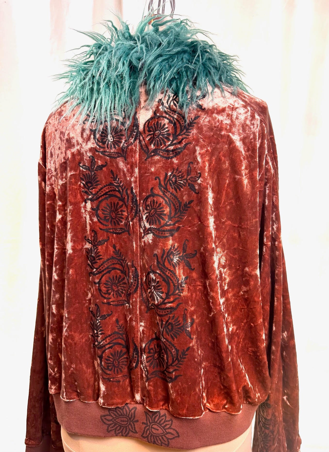 Velvet Rose-Colored Jacket