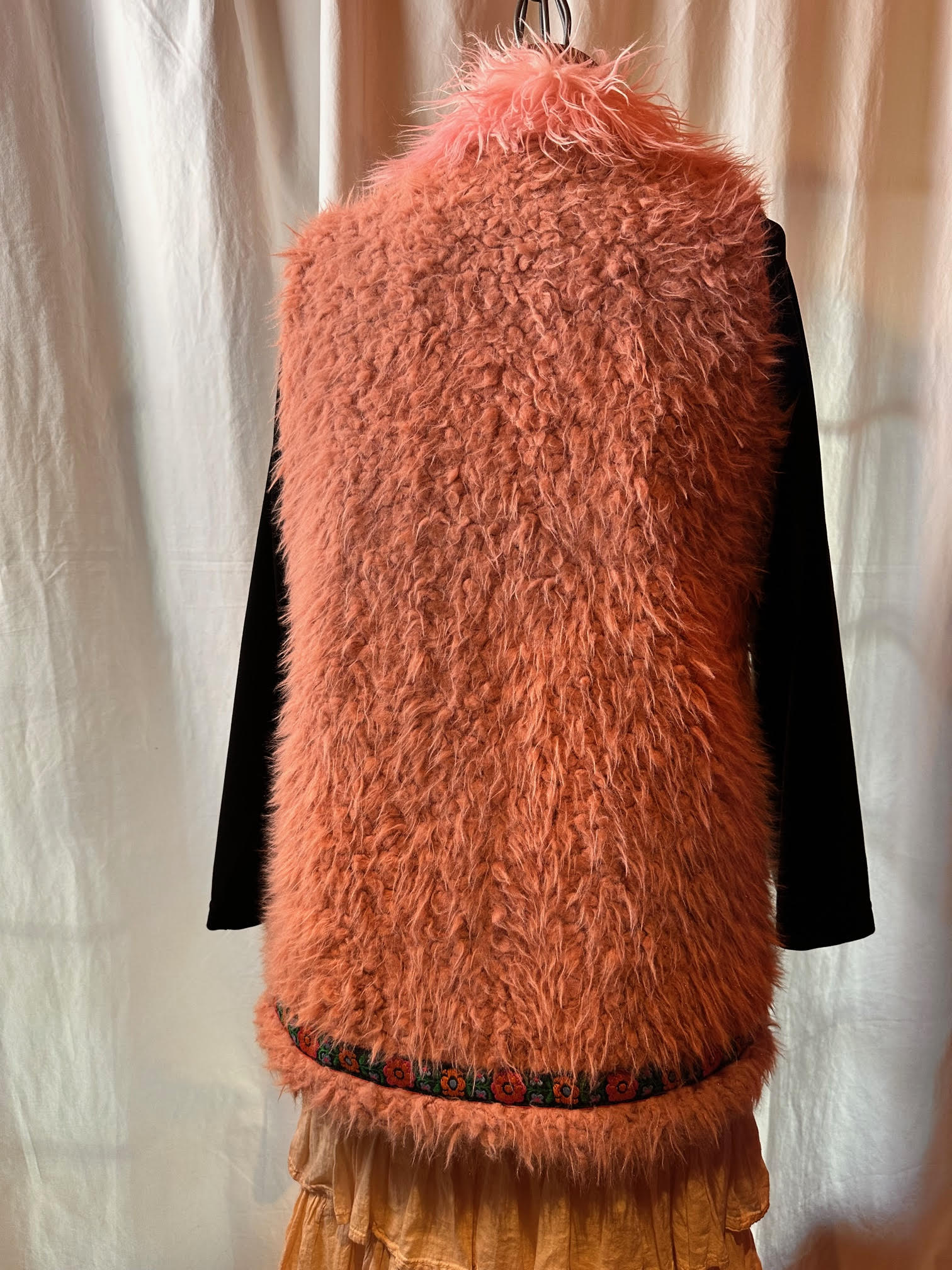 Light Pink Fuzzy Coat (Fully Lined)