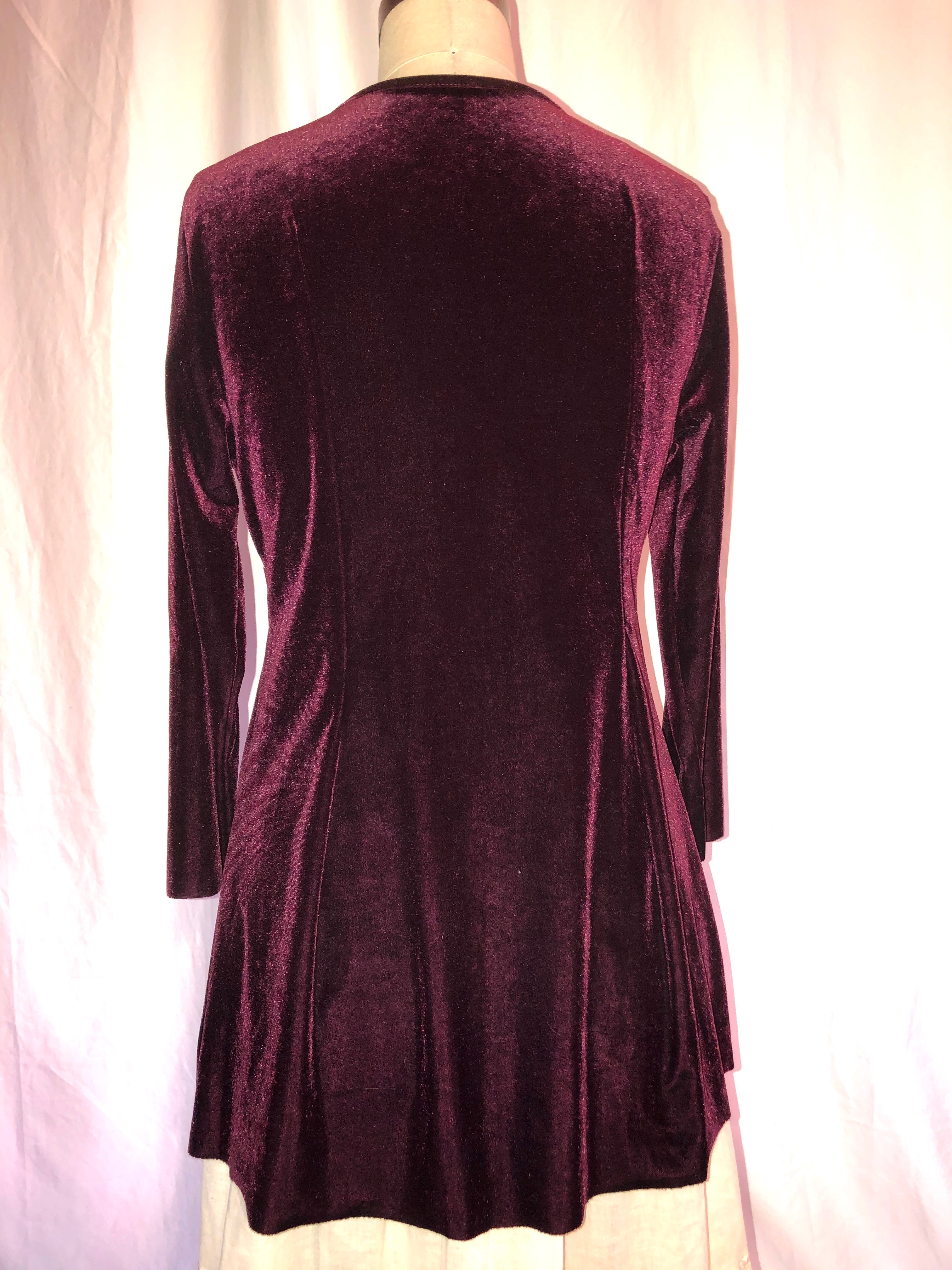 Burgundy/Cherry Colored Babydoll Top