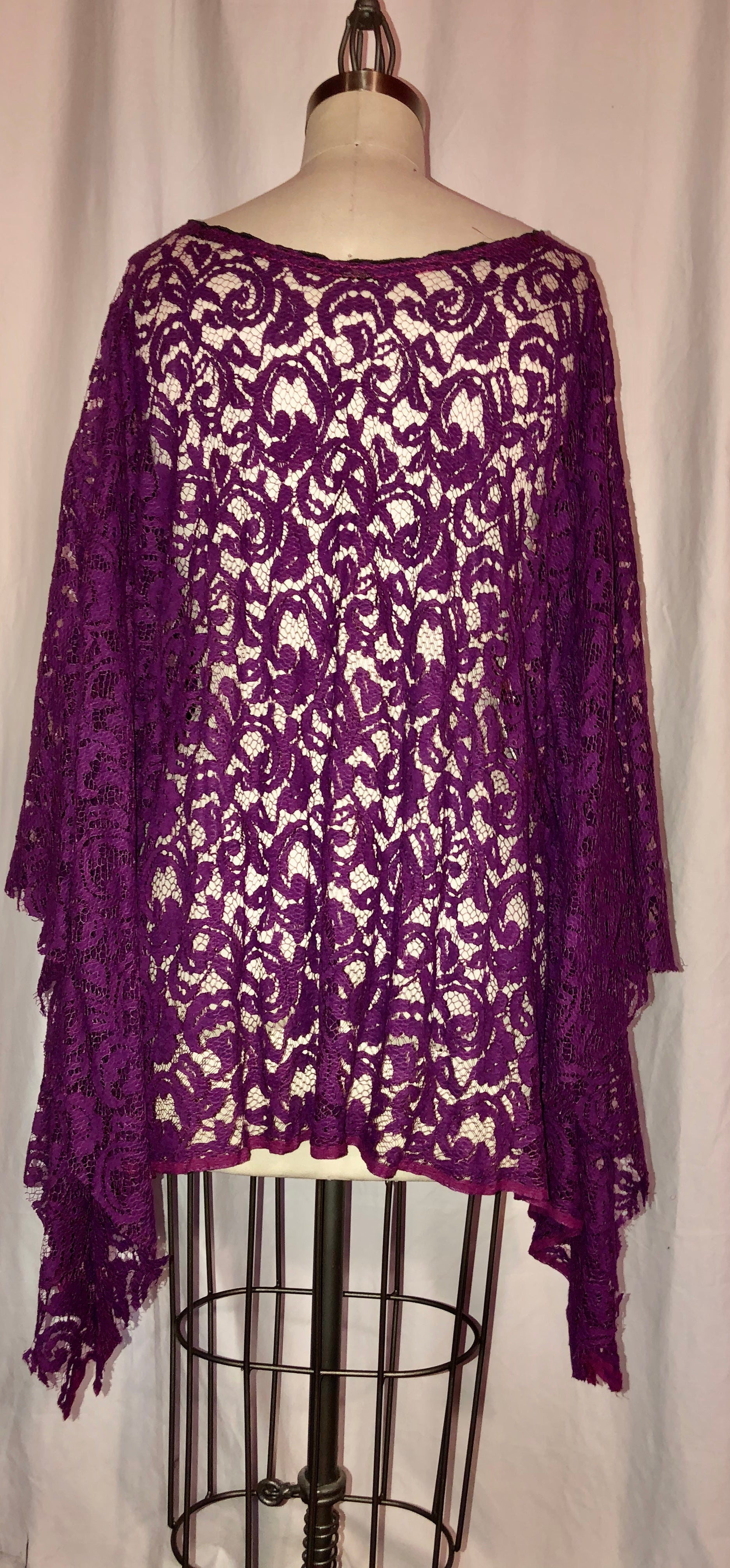 Purple Lace Caftan