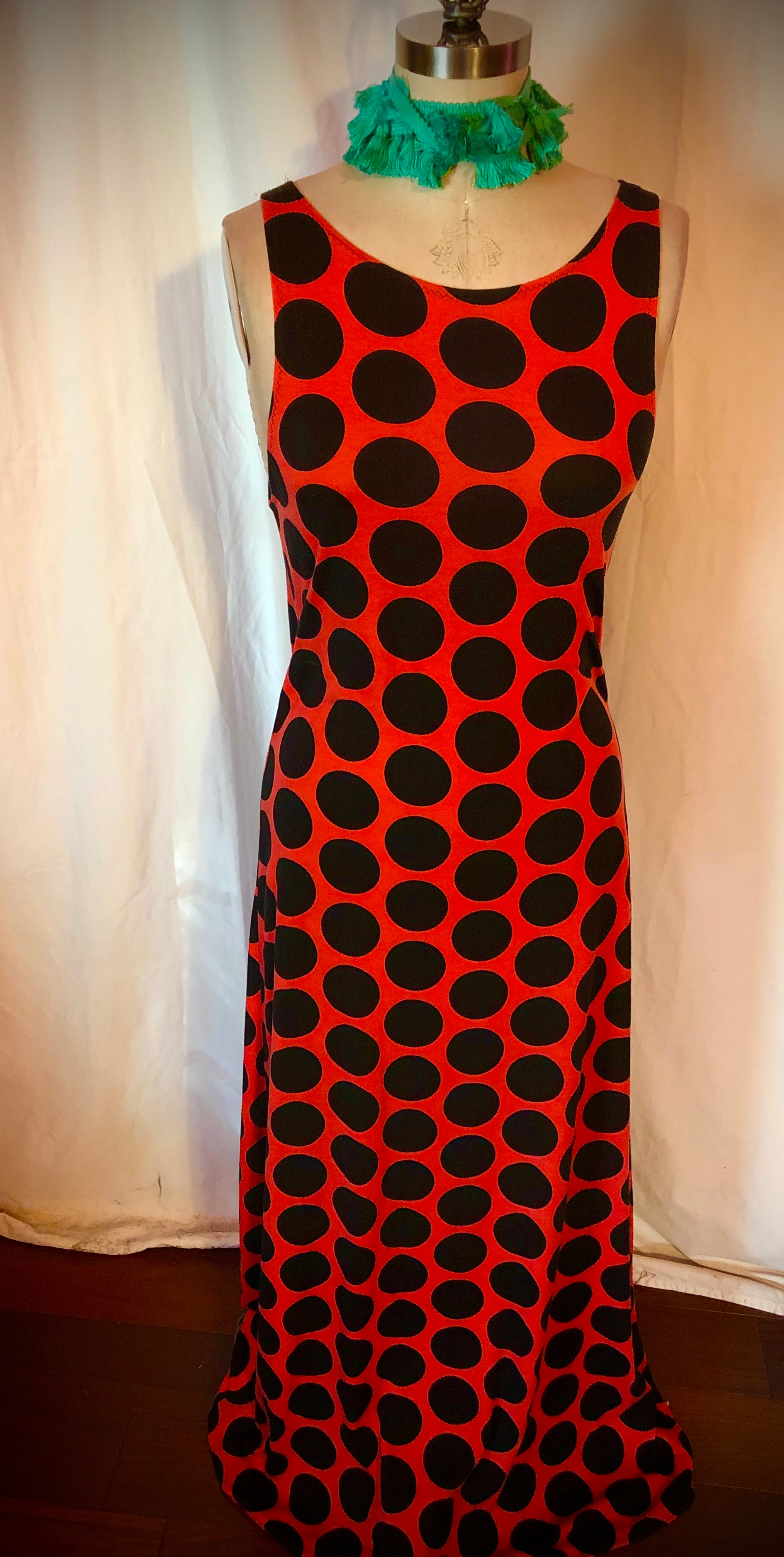 Long Polka Dot Dress