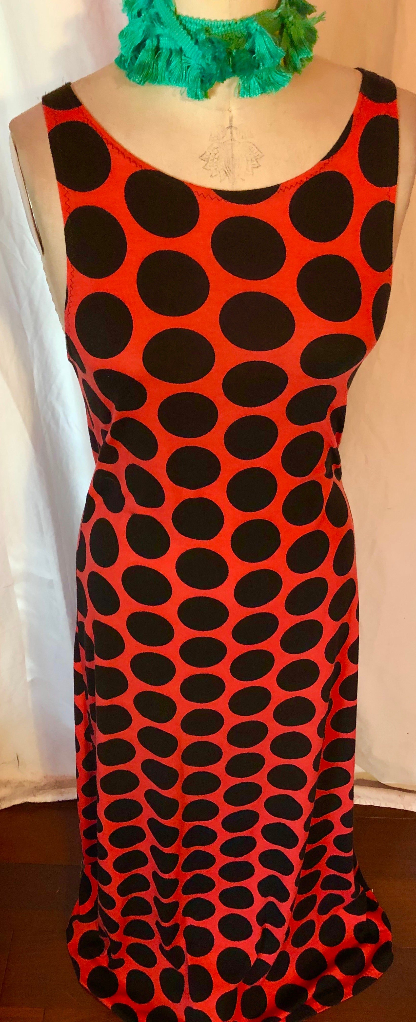 Long Polka Dot Dress