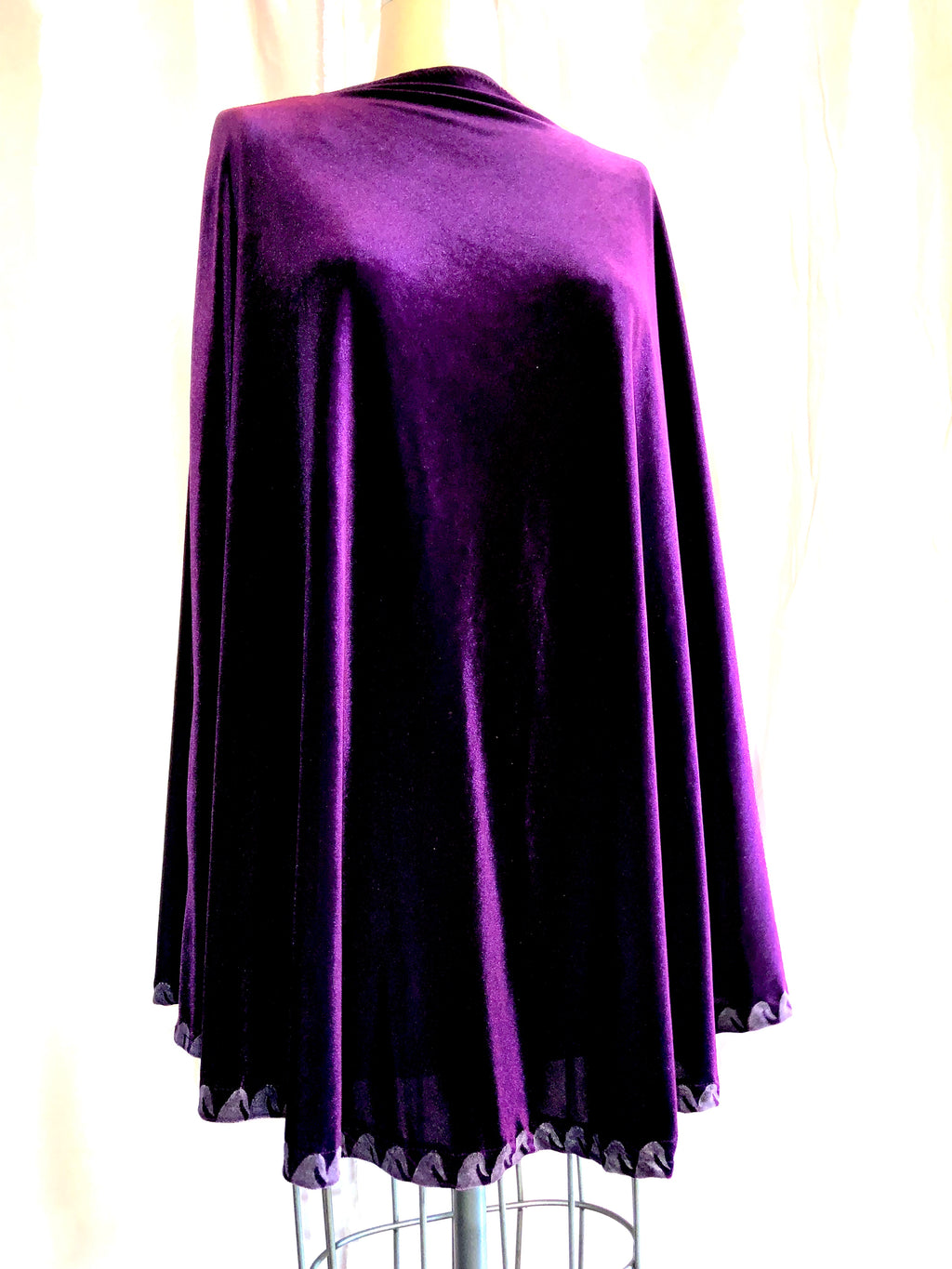 Handmade Purple Velvet Cape/Poncho