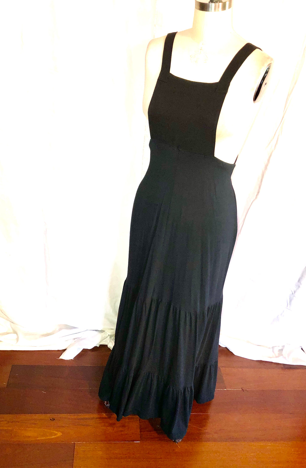 Handmade Long Black Jersey Dress