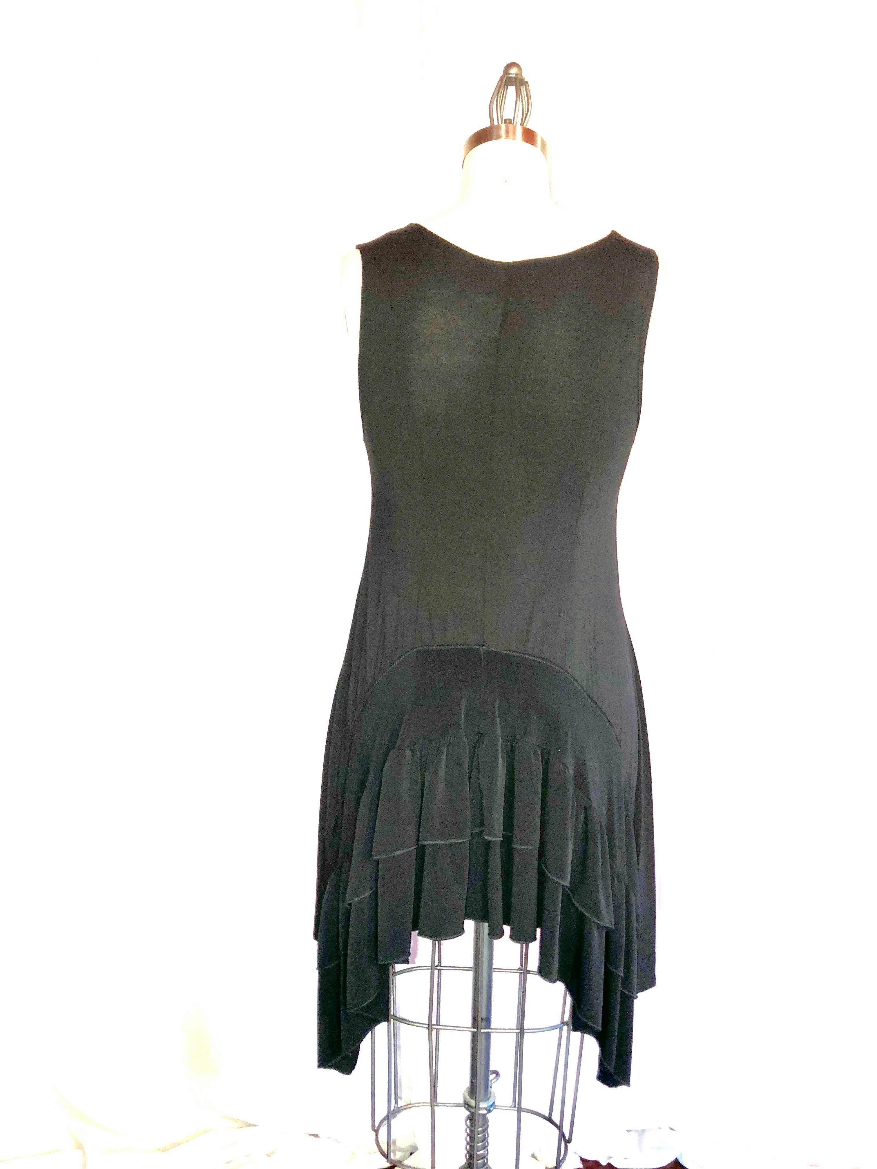 Handmade Black Jersey Dress