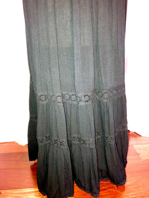 Handmade Long Black Dress