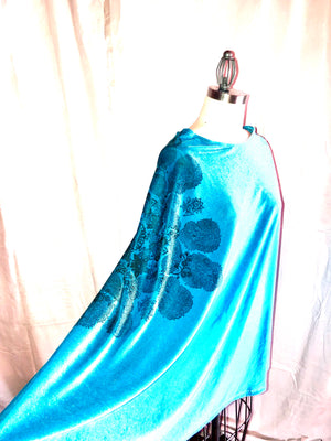 Handmade Turquoise Poncho