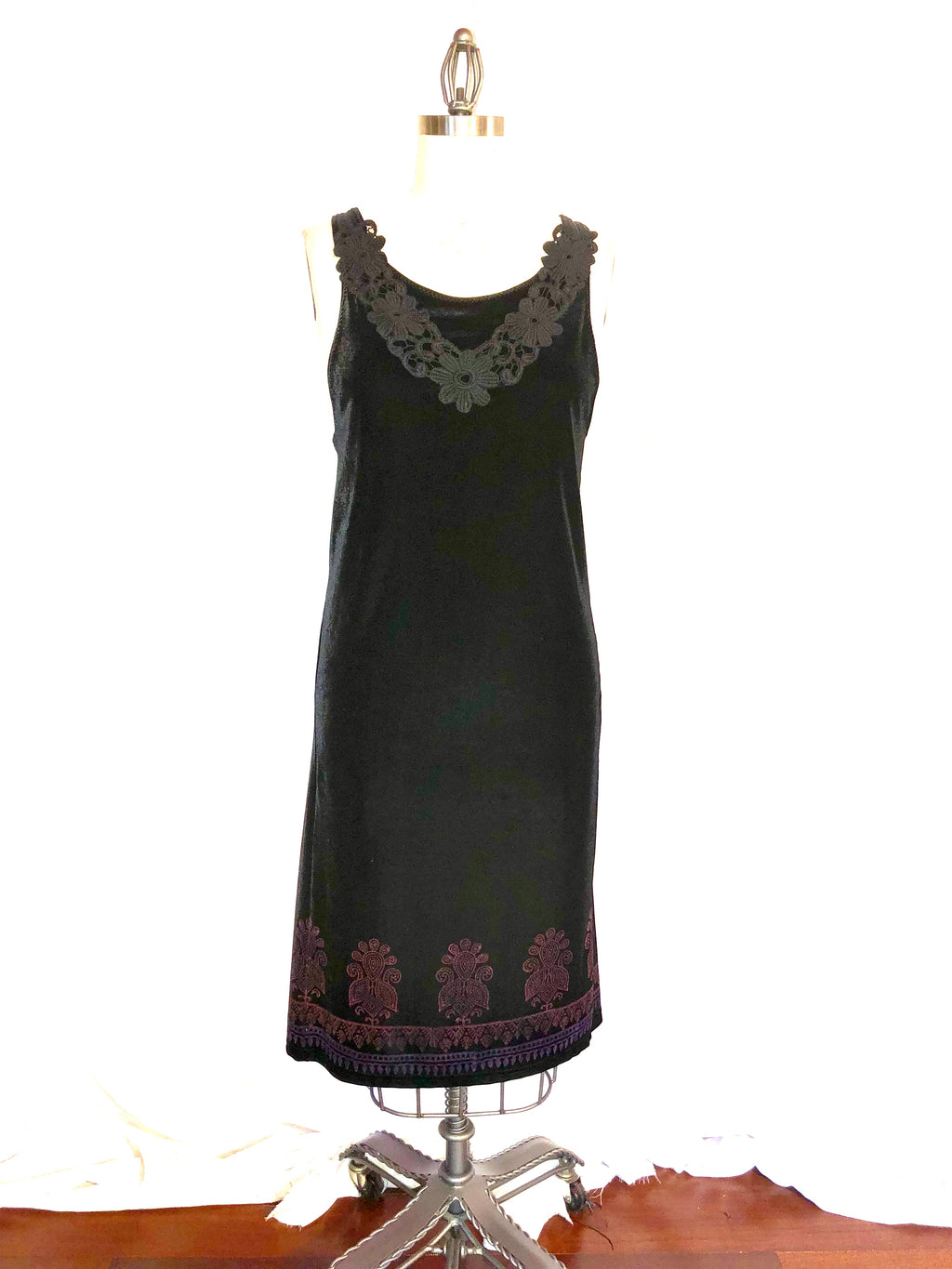 Handmade Black Velvet Jumper/Dress