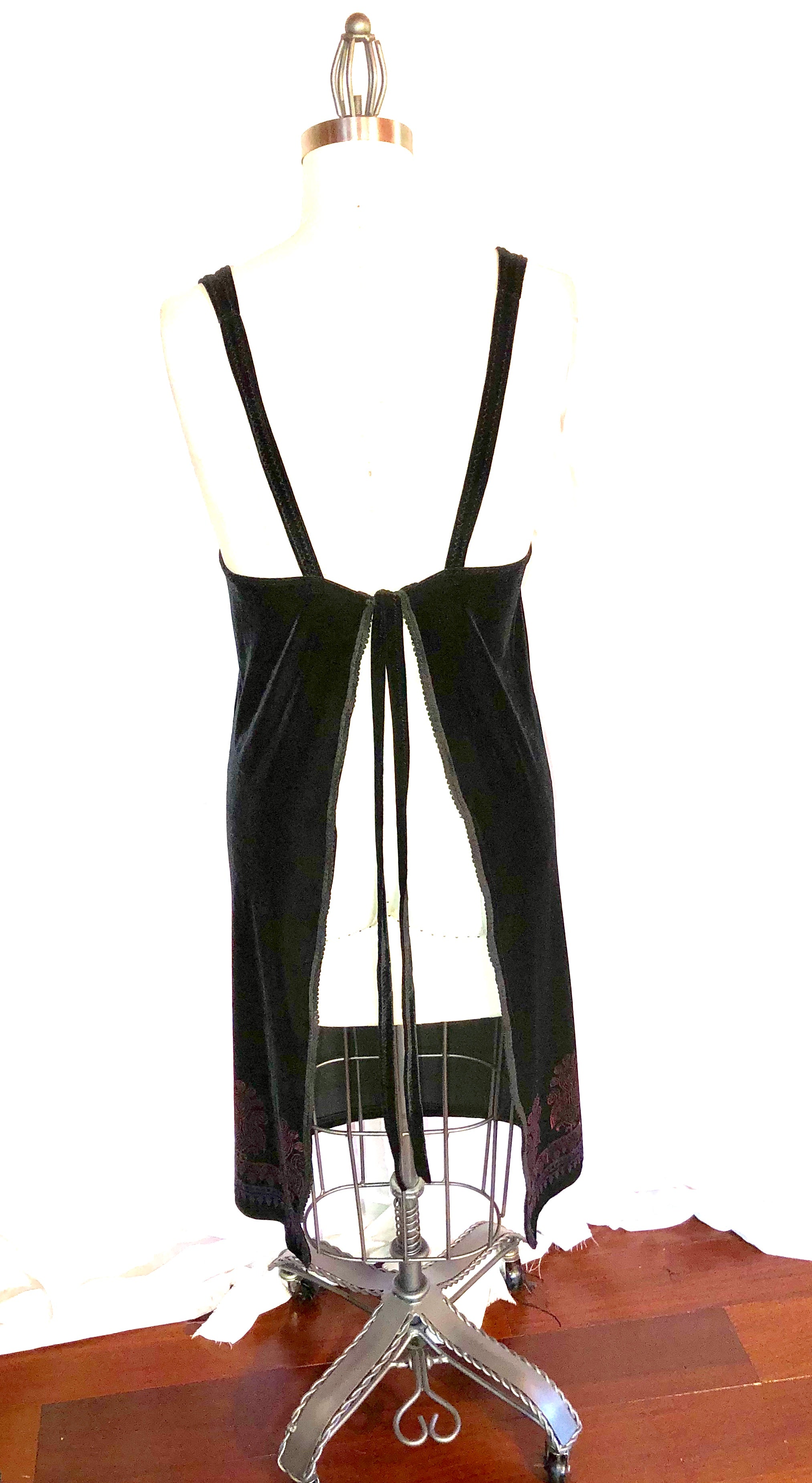 Handmade Black Velvet Jumper/Dress