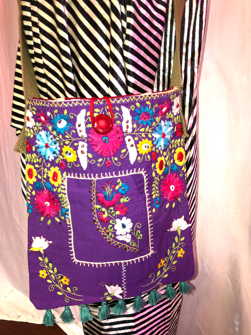 Vintage Mexican Textile Handbag