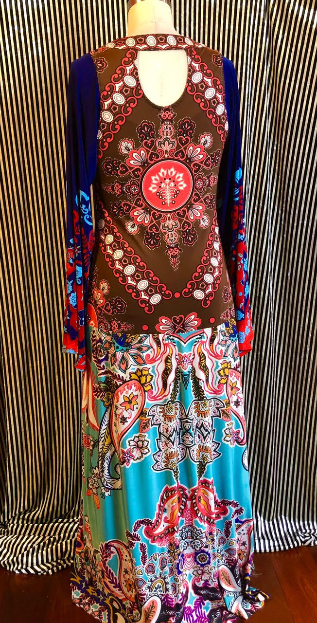 Long Hippie Dress w/ Sleeves