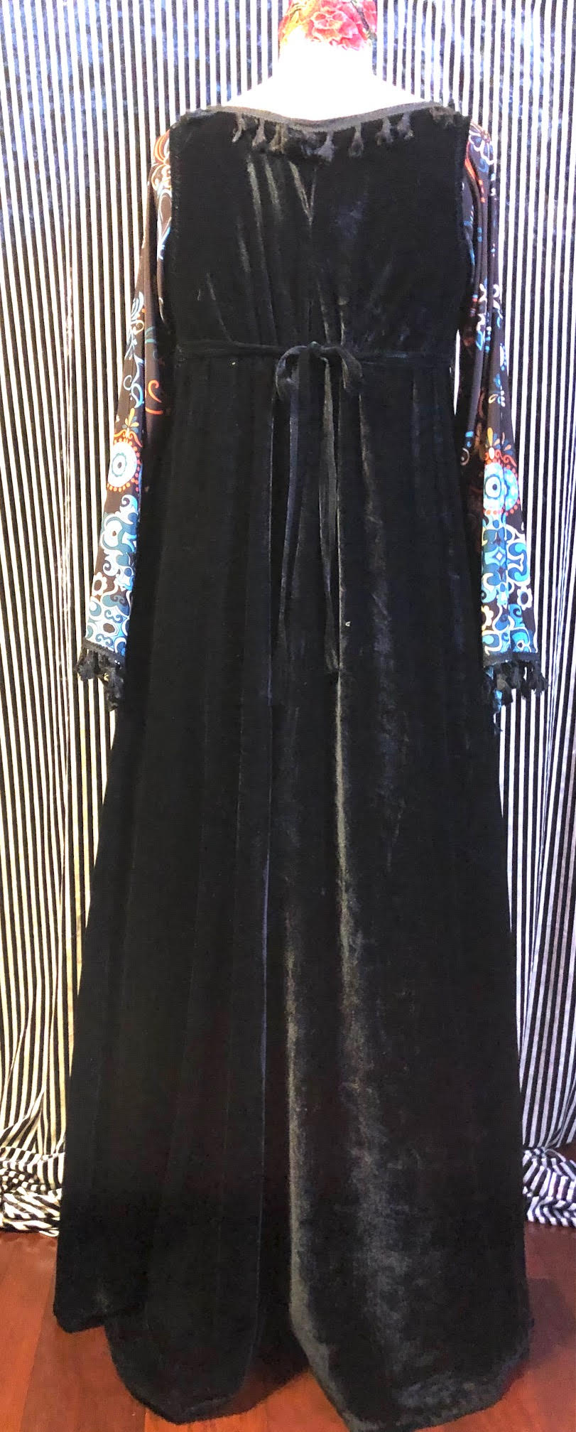 Long Black Velvet Dress