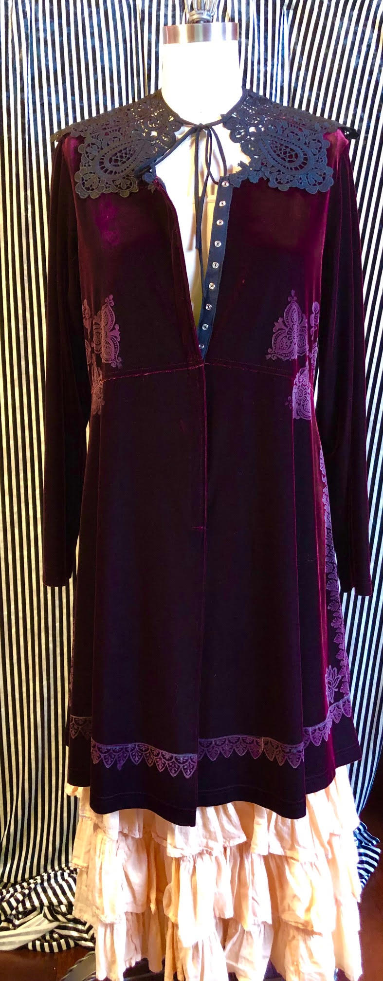 Burgundy jacket/dress